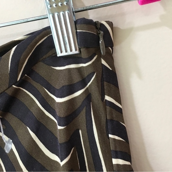 J.McLaughlin Louisa Maxi Skirt Zambria Bias Black Brown - Picture 4 of 4